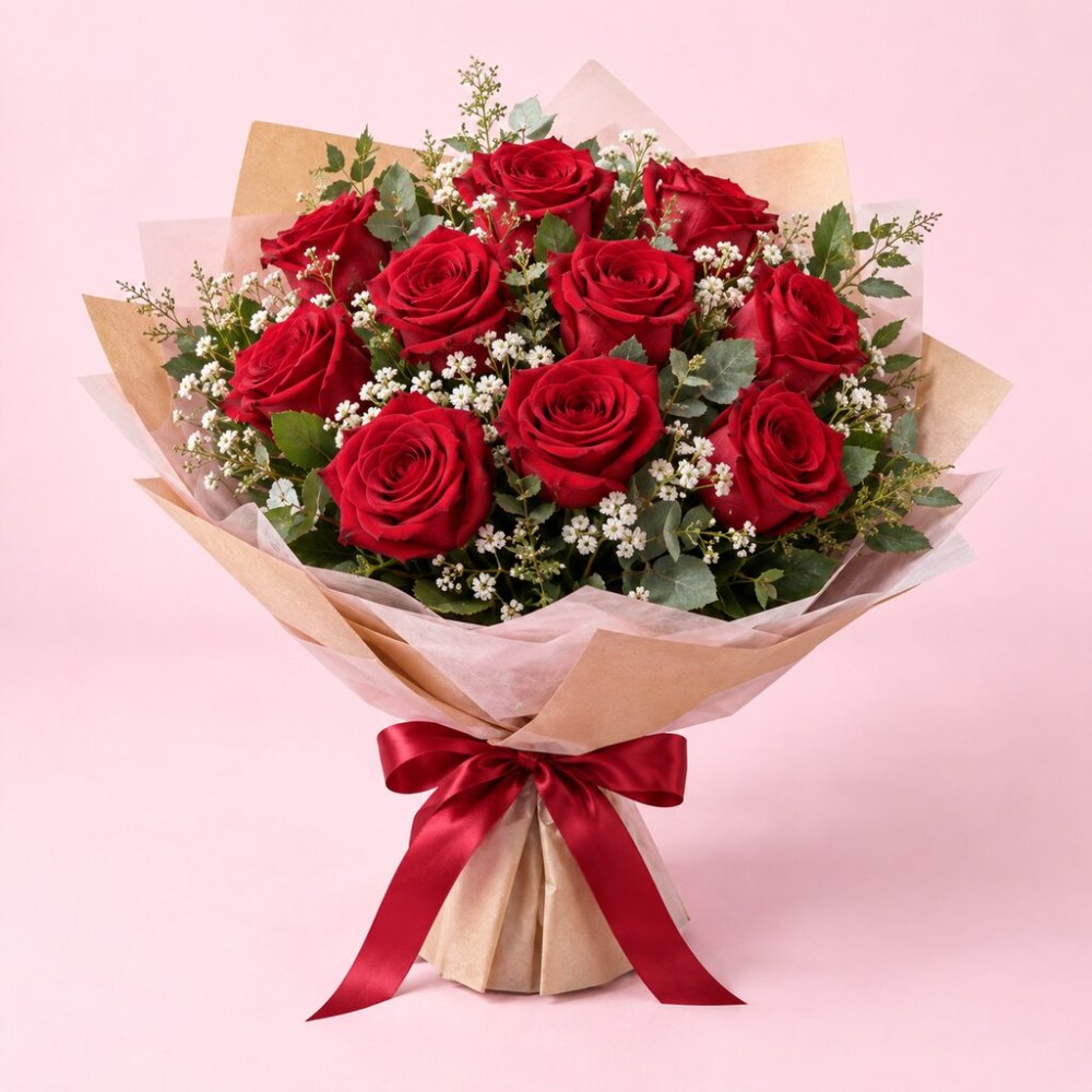 Premium Rose Bouquet Sriracha | Flower Arrangement