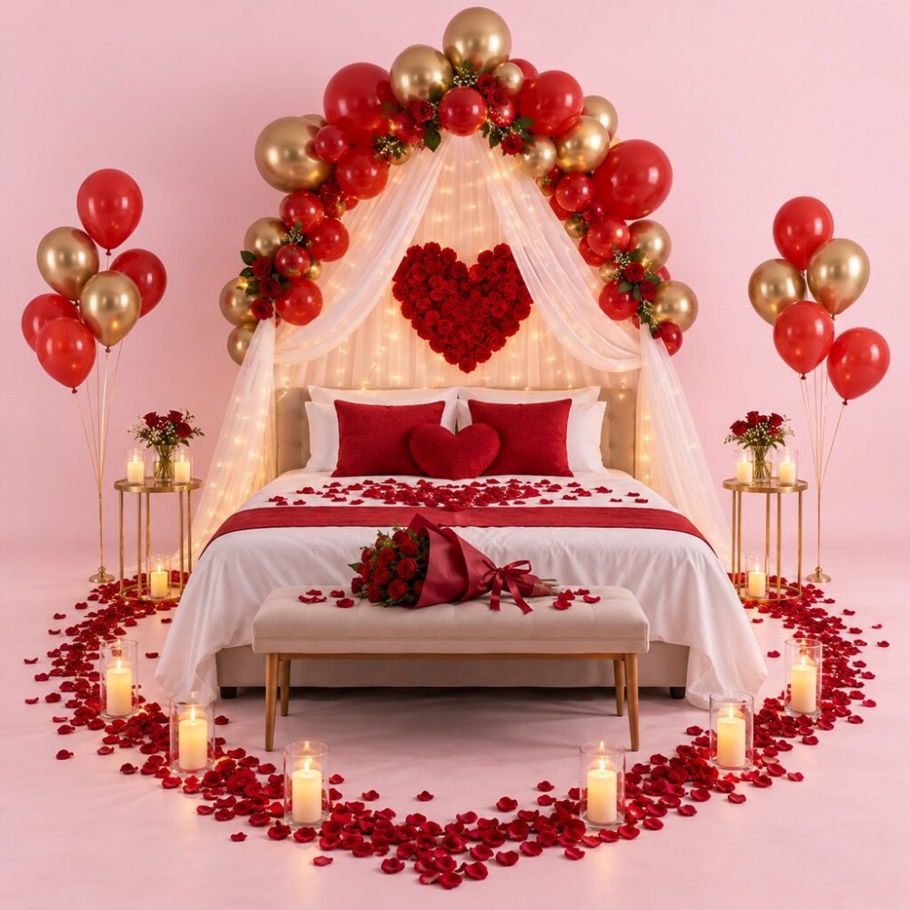Anniversary Room Decoration | Event Decor Service