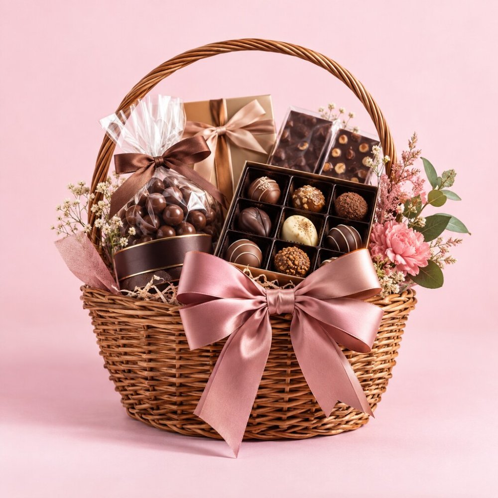 Gourmet Chocolate Gift Basket Set - Rayong | Chocolate Box - Home