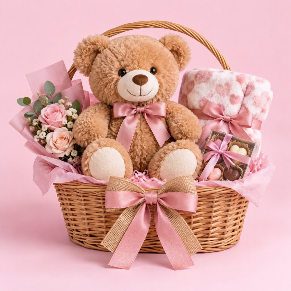 Teddy Bear Plush Toy Gift Hamper Set - Rayong Toy