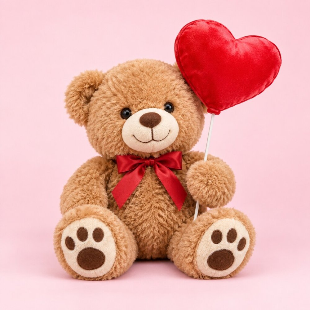 Teddy Bear and Balloon Plush Toy - Rayong Edition Soft Toy - Home