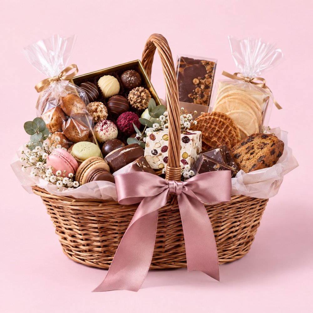 Premium European Dessert Gift Basket | Gourmet Sweets