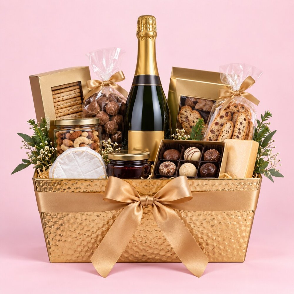Golden Gourmet Celebration Gift Set | Luxury Food Hamper
