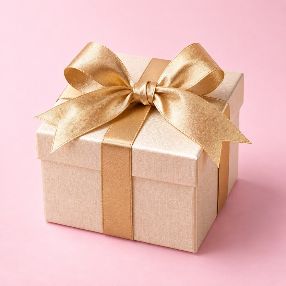 Gift Box Romantic Gold Ribbon | Luxury Packaging Case