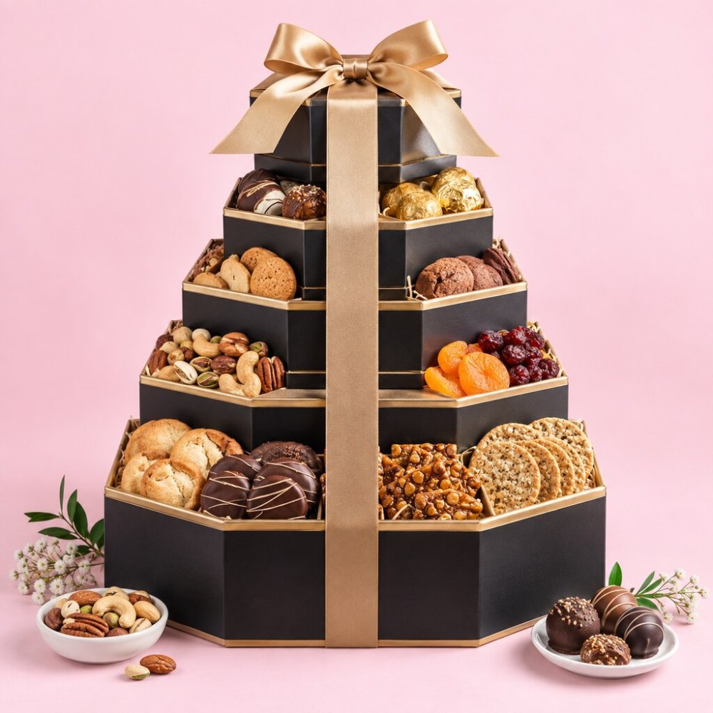Gourmet Gift Tower - Business Elite Gourmet Tower