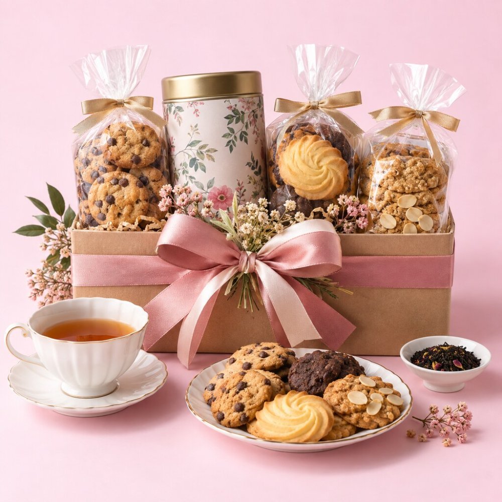 Cookie & Tea Gourmet Gift Set | Artisan Treat Collection