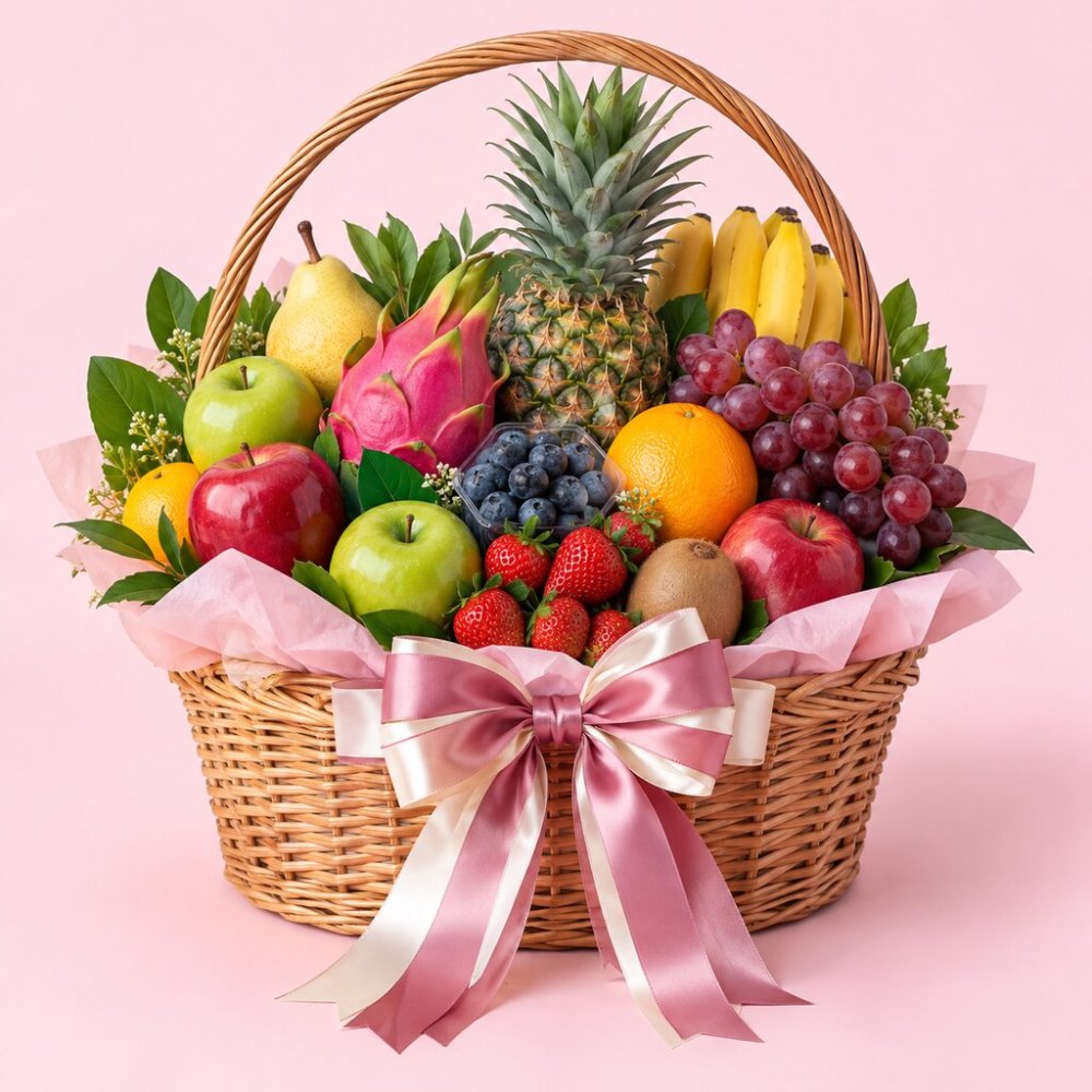 Deluxe Mixed Fruit Hamper | Deluxe Fresh Fruit Gift Basket