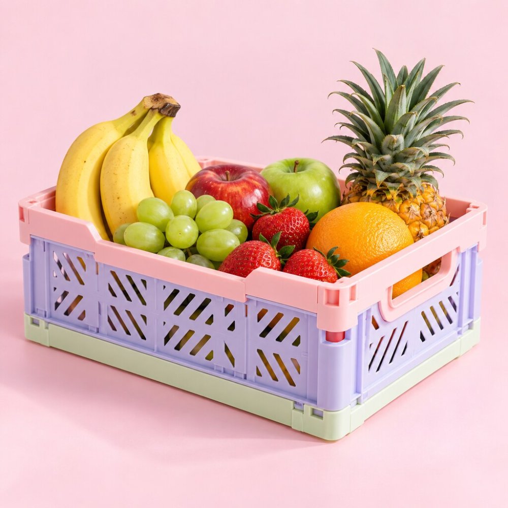 Fruit Crate | Pastel Sweet Storage Box - Pastel Color