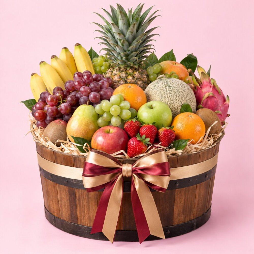 Fruit Barrel Gift Basket | Prestige Corporate Fruit Barrel