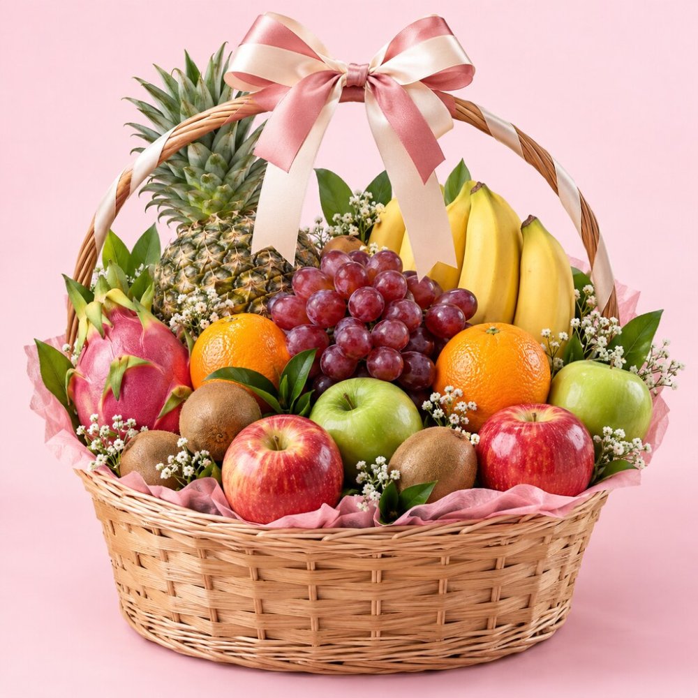 Fruit Celebration Set - Fresh Fruit Gift Basket | Gourmet