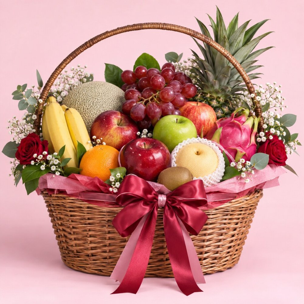 Imported Fruit Basketttttttttttttttttttttttttttttttttttttttttttttttttttttttttttttttttt | Romantic Gift Set - Premium Fruit
