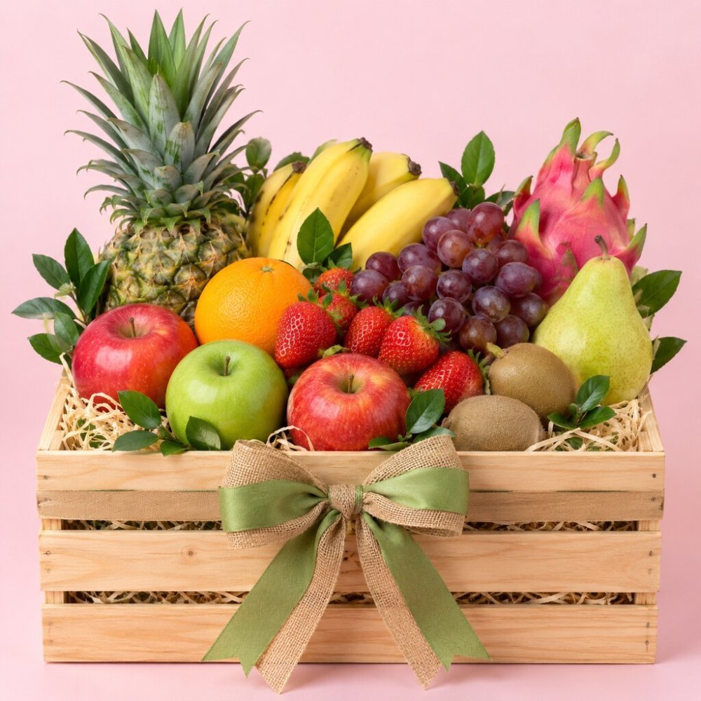 Fresh Fruit Crate | Boardroom Gift Basket - Healthy Snack - Home #5736