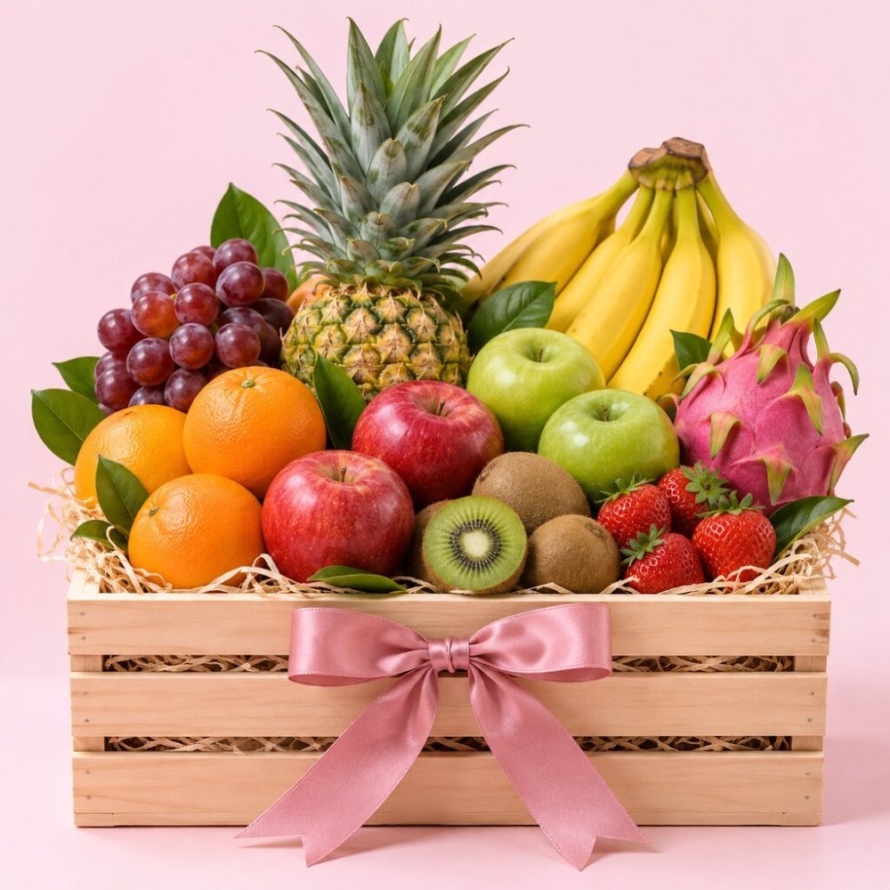 Fruit Harmony Crate - Seasonal Fresh Fruit Gift Basket - Home #5761