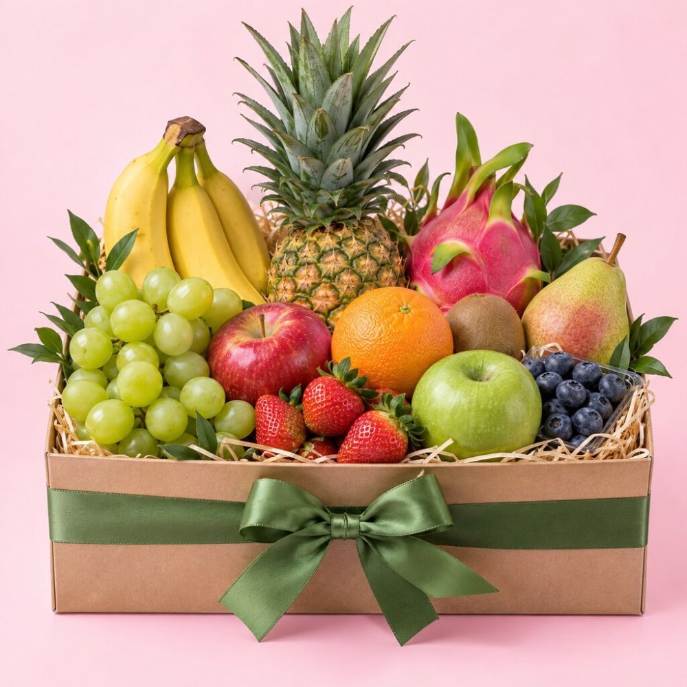 Orchard Harmony Fresh Fruit Box | Gourmet Gift Set - Home - REF-5768