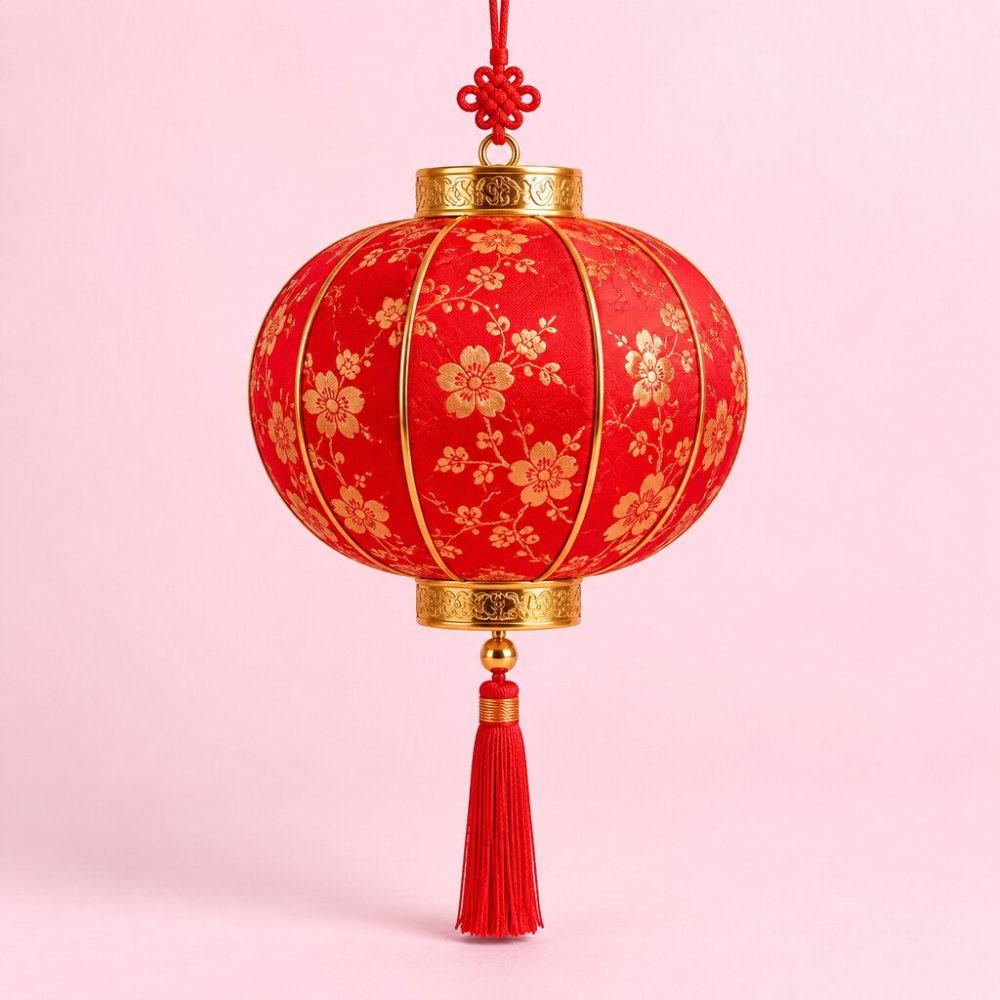 Prosperity Dome Red Lantern | Decorative Ornament - Red