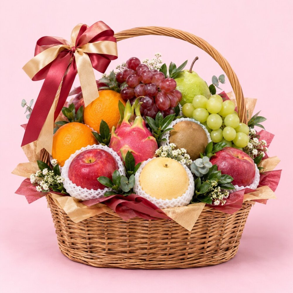 Gift Basket | Auspicious Orchard Gourmet Fruit Set