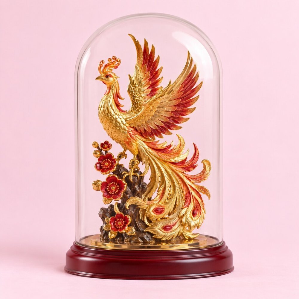 Imperial Phoenix Gift Dome | Imperial Collectible Statue - Decor
