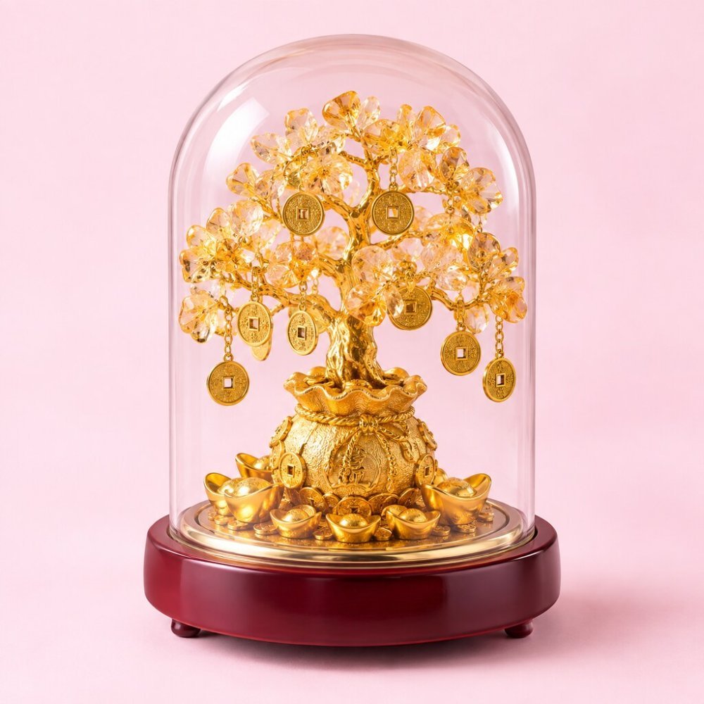 Prosperity Gift Dome | Golden Decorative Ornament
