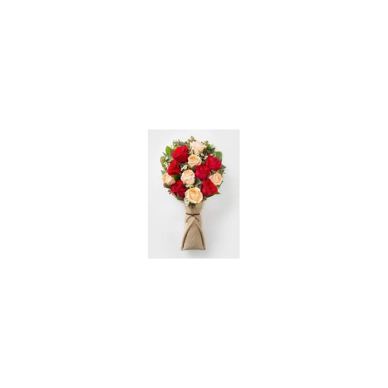 Mixed Roses Bouquet – Pink & Red Roses with Greenery in Pattaya Mixed Roses Bouquet – Pink & Red Roses with Greenery in Pattaya