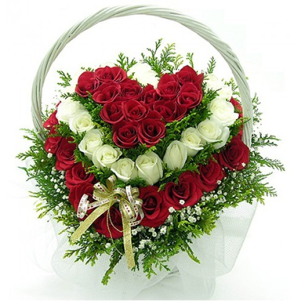 Cesto di fiori di lusso elegante