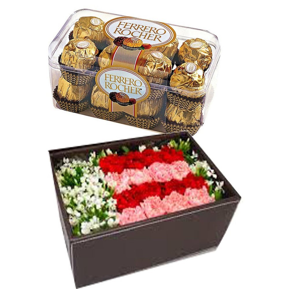 Ferrero Rocher og blomsterboks