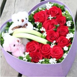 CHOCOLATE FLOWERS WITH DOLL