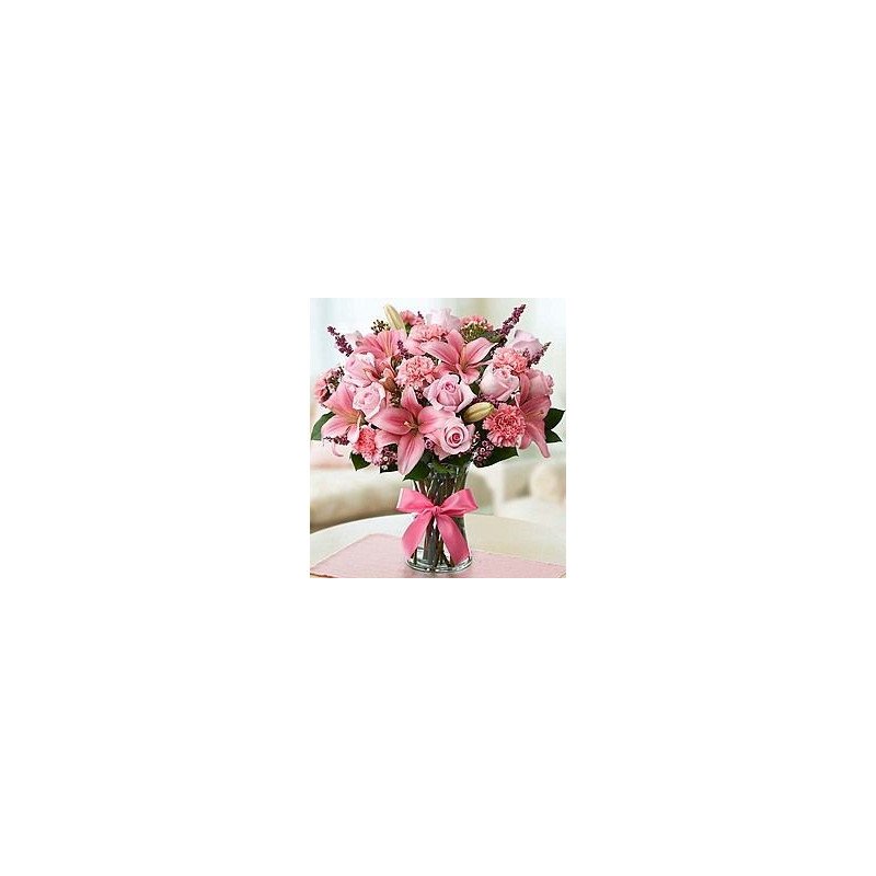 FLOWER MIX ROSE FULL PINK COLORS