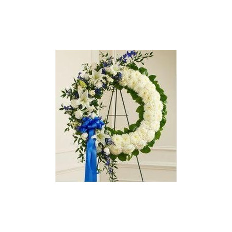 Sympathy Flowers Wreath 19 - 1 Sympathy Flowers Wreath 19 | Send Condolences Today