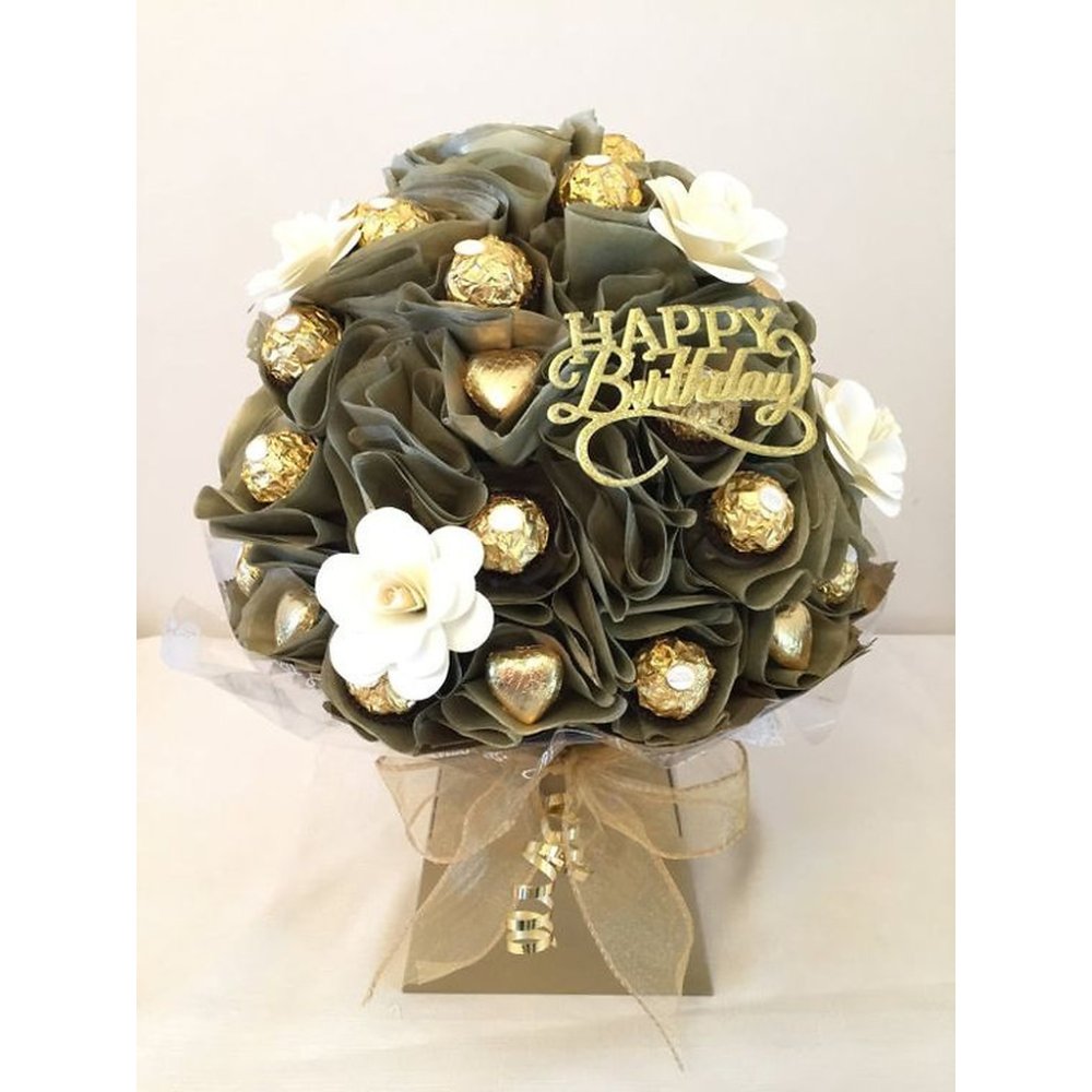 Chocolate con flores