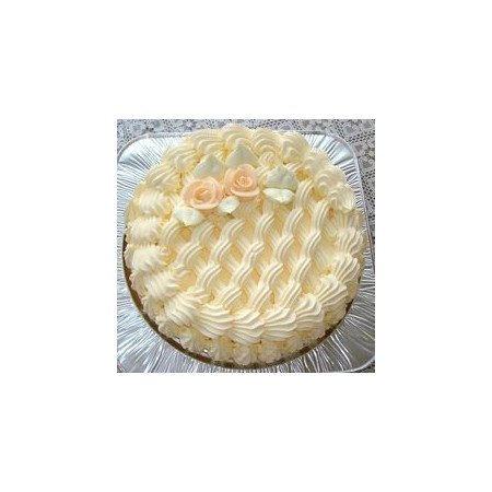  White Rose & Cream Cake Celebration Set – Elegant Gift Combo | GiftPattaya Cakes - Foto 1