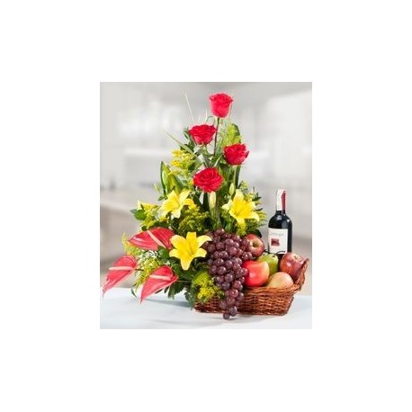 GIFT FLOWERS WITH BANANA STRAWBERRY 35 CUP CAKE   17