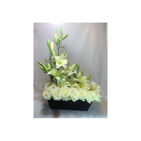 GET WELL GIFT FLOWERS BASKET  08