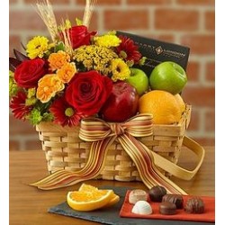 GET WELL GIFT FLOWERS BASKET 12