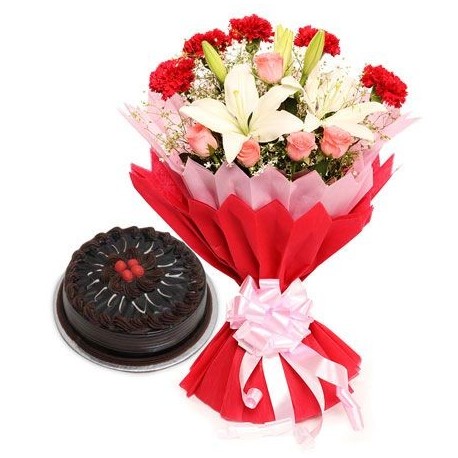 GET WELL GIFT FLOWERS  BASKET 19