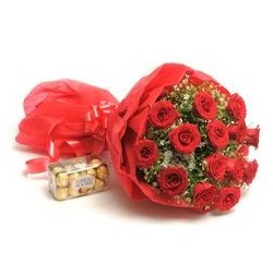 GET WELL GIFT  FLOWERS  WITH CHOCOLATE