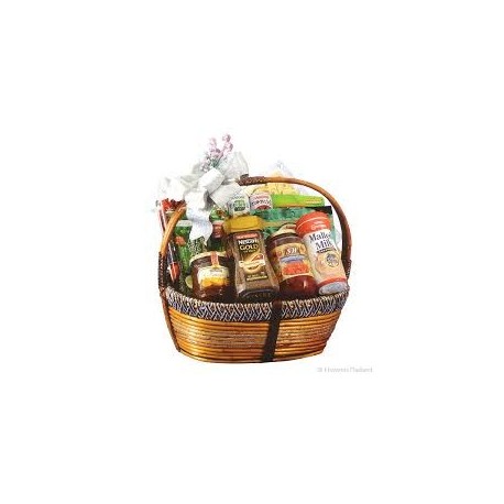 HOUSE WARMING GIFT FLOWERS WITH FRUIT BASKET A 21