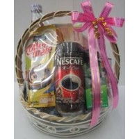 HOUSE WARMING GIFT FLOWERS WITH FRUIT BASKET 25