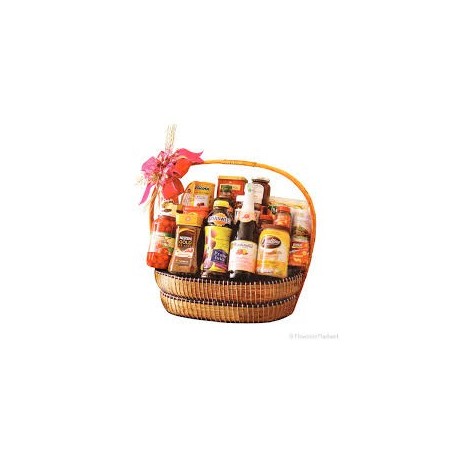 HOUSE WARMING GIFT FLOWERS WITH VEGETABLE BASKET 28