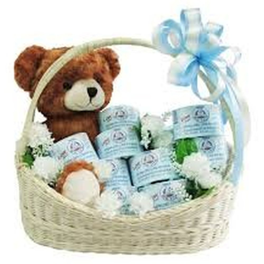 Sorry gift basket met bloemen