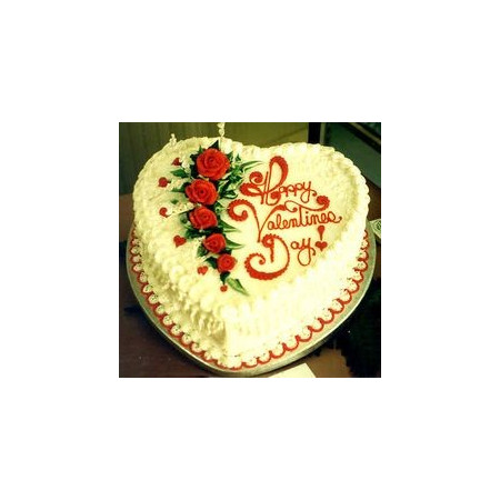  Heart Valentine’s Cake 5 Pounds (1800 g) – Happy Valentine’s Day Design Cakes - Foto 1