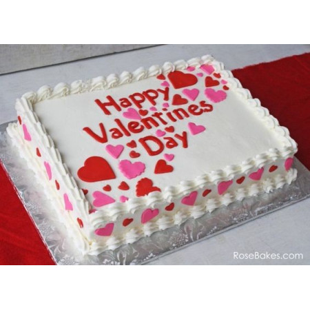  Valentine’s Heart Cake 5 Pounds (1800 g) – Happy Valentines Day Design Cakes - Foto 1