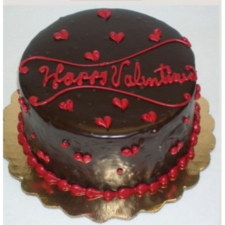  Chocolate Valentine’s Cake 5 Pounds (1800 g) – Happy Valentine’s Design Valentine - Foto 1