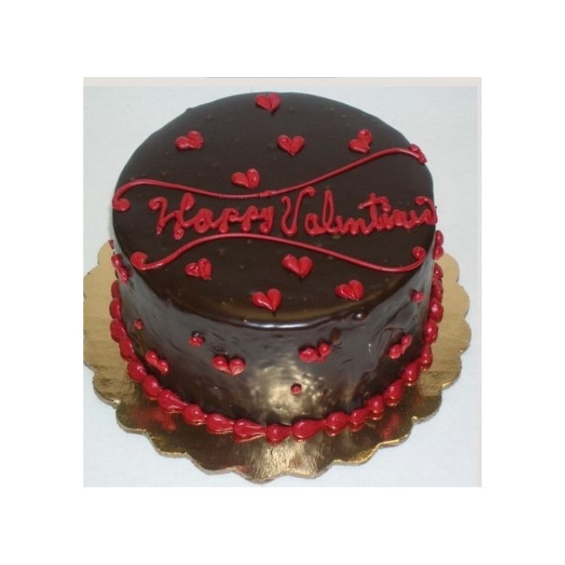 Chocolate Valentine’s Cake 5 Pounds (1800 g) – Happy Valentine’s Design Valentine - Foto 1
