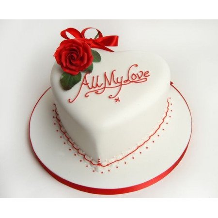  Romantic Heart Cake 5 Pounds (1800 g) – Elegant Love Design Cakes - Foto 1