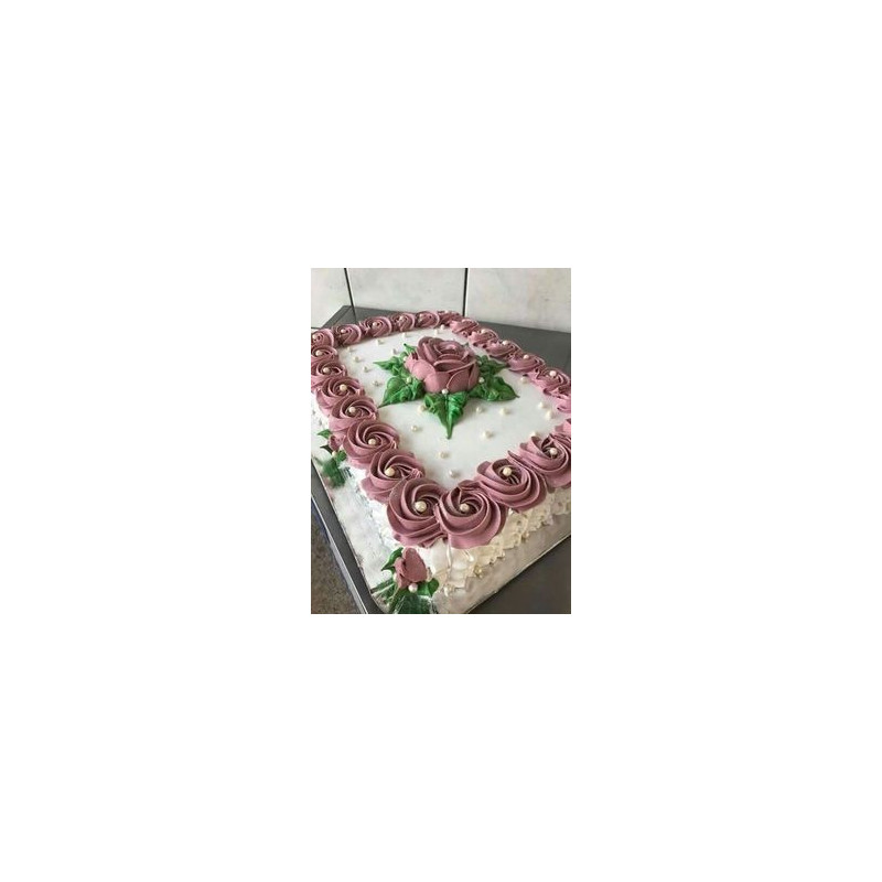  Elegant Floral Cake – 1800g for 5 Persons | GiftPattaya Cakes - Foto 1