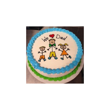  Dad Birthday Cake – 5 Person, 1800g|delivery in Pattaya Cakes - Foto 1