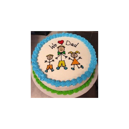 BIRTHDAY CAKE FOR DAD SIZE 5 P 1800 GRAM - 1 Geburtstagskuchen für Papa - Größe 5P, 1800g | KuchenFeiere Dads besonderen Tag mit