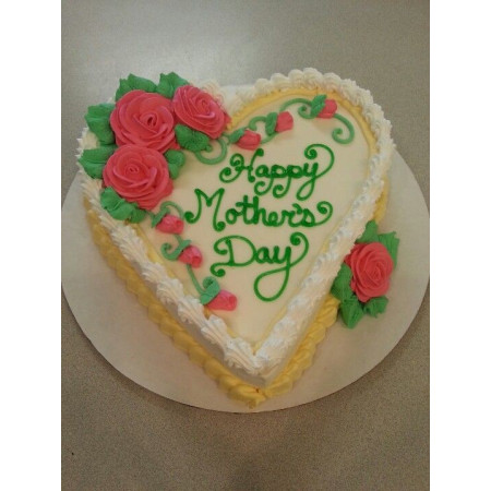  Mother’s Day Rose Heart Cake – 5 Person, 1800g|delivery in Pattaya Cakes - Foto 1