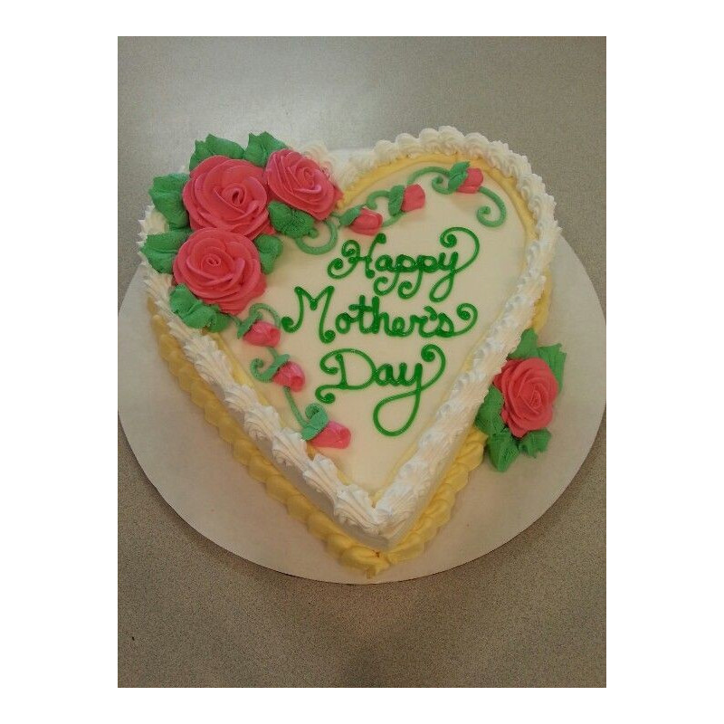  Mother’s Day Rose Heart Cake – 5 Person, 1800g|delivery in Pattaya Cakes - Foto 1