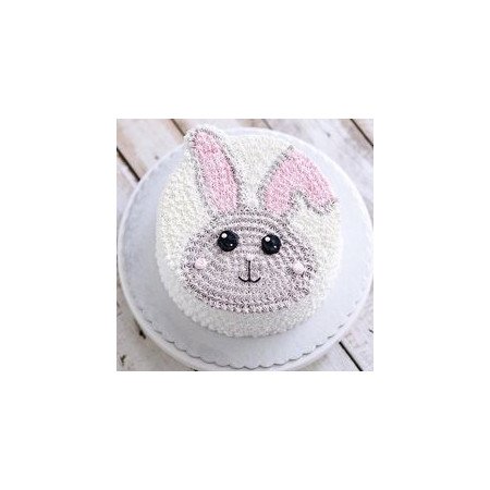 Bunny Face Cake – 5 Person, 1800g Bunny Face Cake – 5 Person, 1800g | Cute Celebration Cake Pattaya